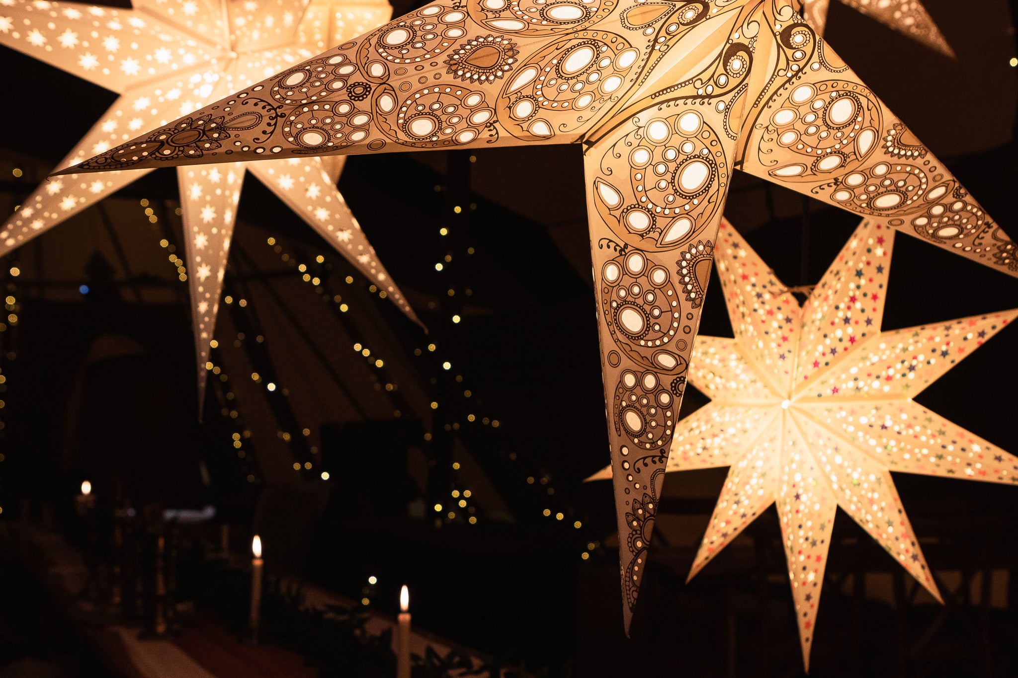 Wedding Star Light Lanterns - Decorative boho wedding lights