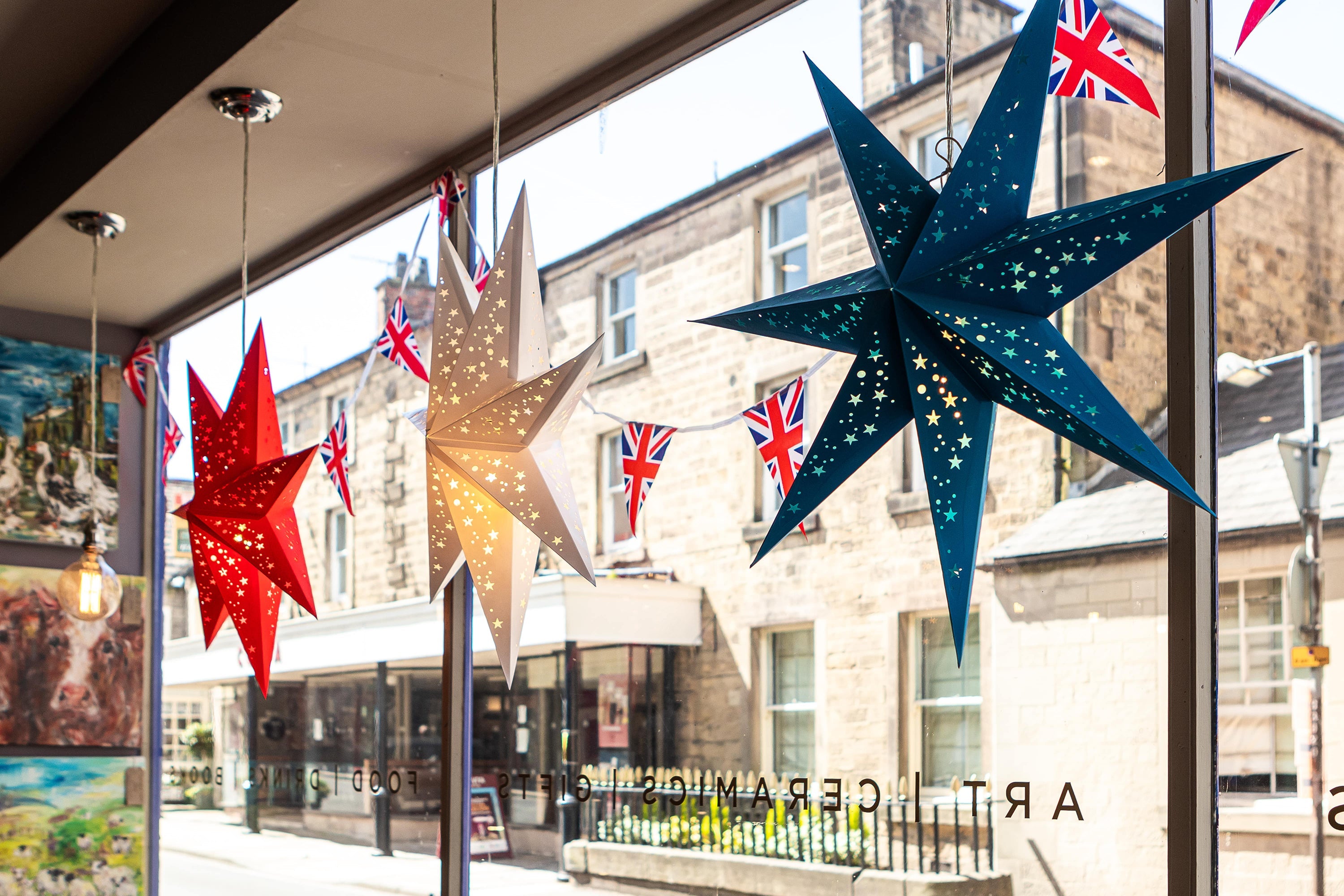 Window display lights and star lanterns