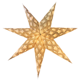 Decorative star with lights on a white background