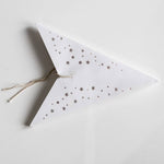 Small White Star Lantern handmade paper lantern in star shape by Paper Starlights