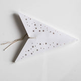 Small White Star Lantern handmade paper lantern in star shape by Paper Starlights