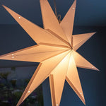 9 pointed white star light by Paper Starlights