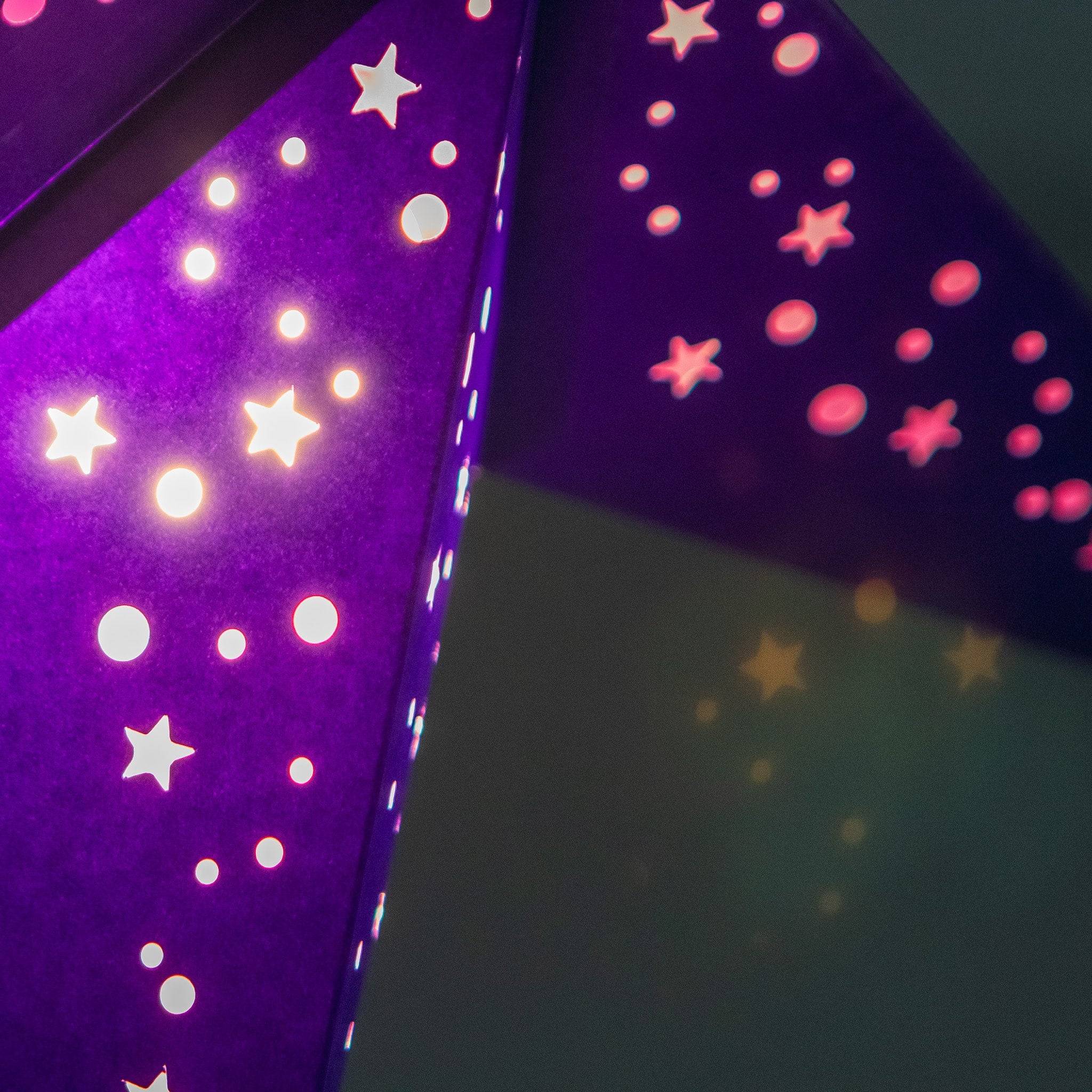 Small Purple Star Lantern by Paper Starlights