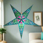 Teal small star lantern