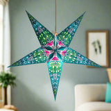Teal small star lantern