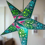 Teal small star lantern