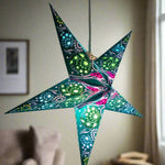 Teal small star lantern