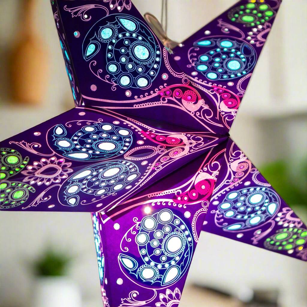 Purple small star decoration by Paper Starlights