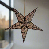 Black and golden paper star lantern by Paper Starlights