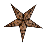 Black and golden paper star lantern by Paper Starlights