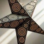 Black and golden paper star lantern by Paper Starlights