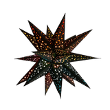 Moravian Black and Rainbow Star Lantern