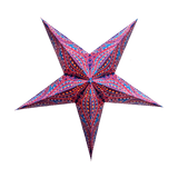 Red and Blue 5 tipped Star Lamp Shade