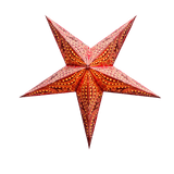 Red 5 tipped Star Lamp Shade