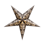 Black and White Lace Star Lamp Shade