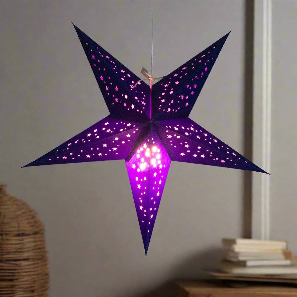 Small Purple Star Lantern by Paper Starlights