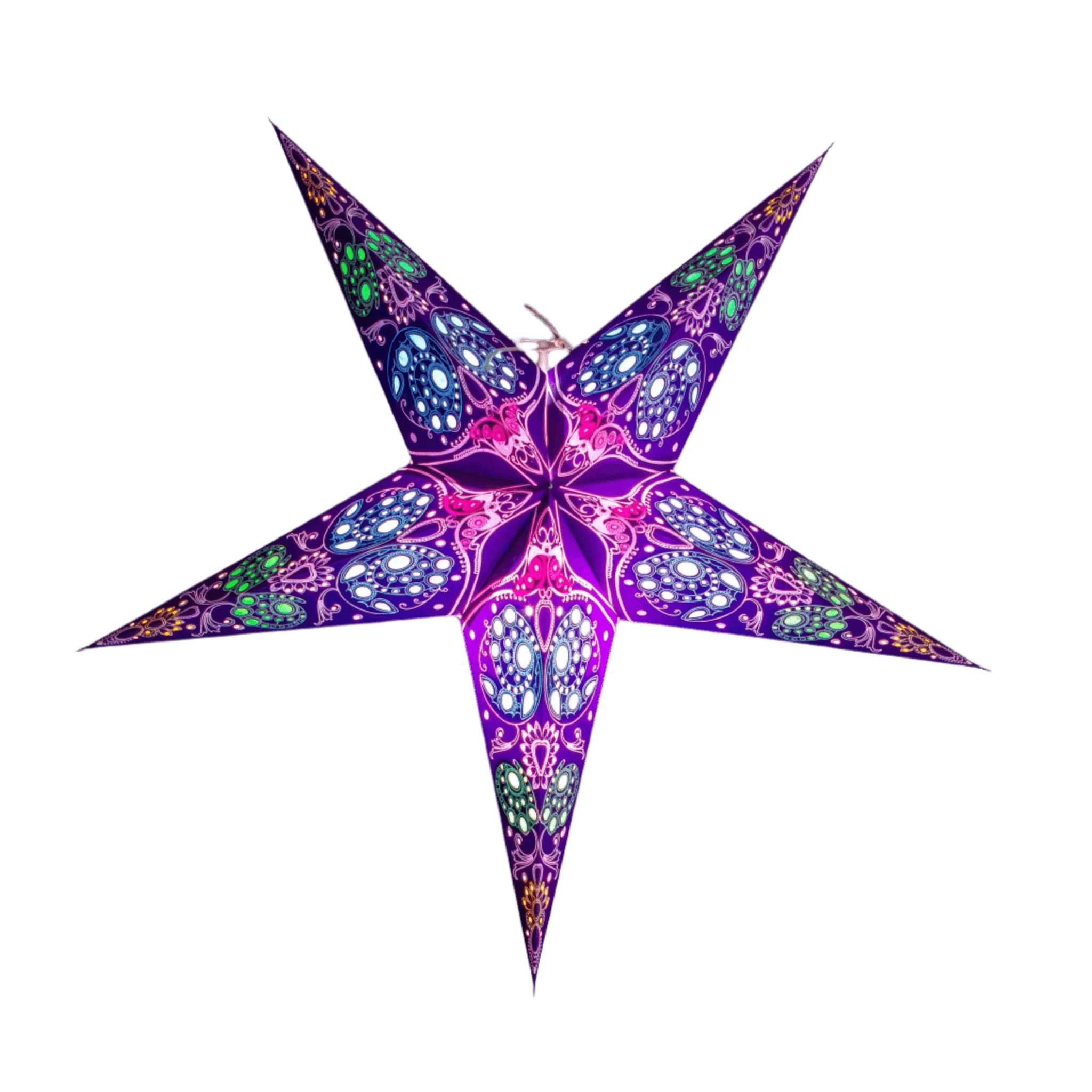 Purple small star lantern by Paper Starlights