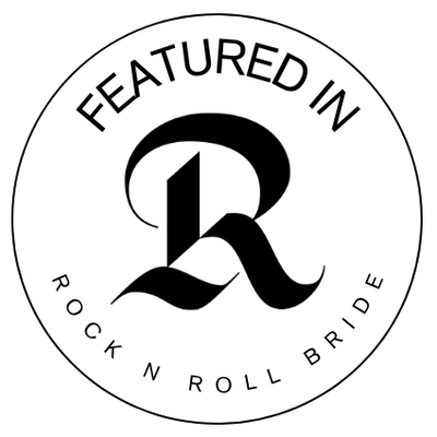 Circular logo with 'FEATURED IN' text and stylized letter 'R' on a white background