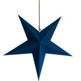 Small Blue Star Lantern handmade paper lantern in star shape by Paper Starlights