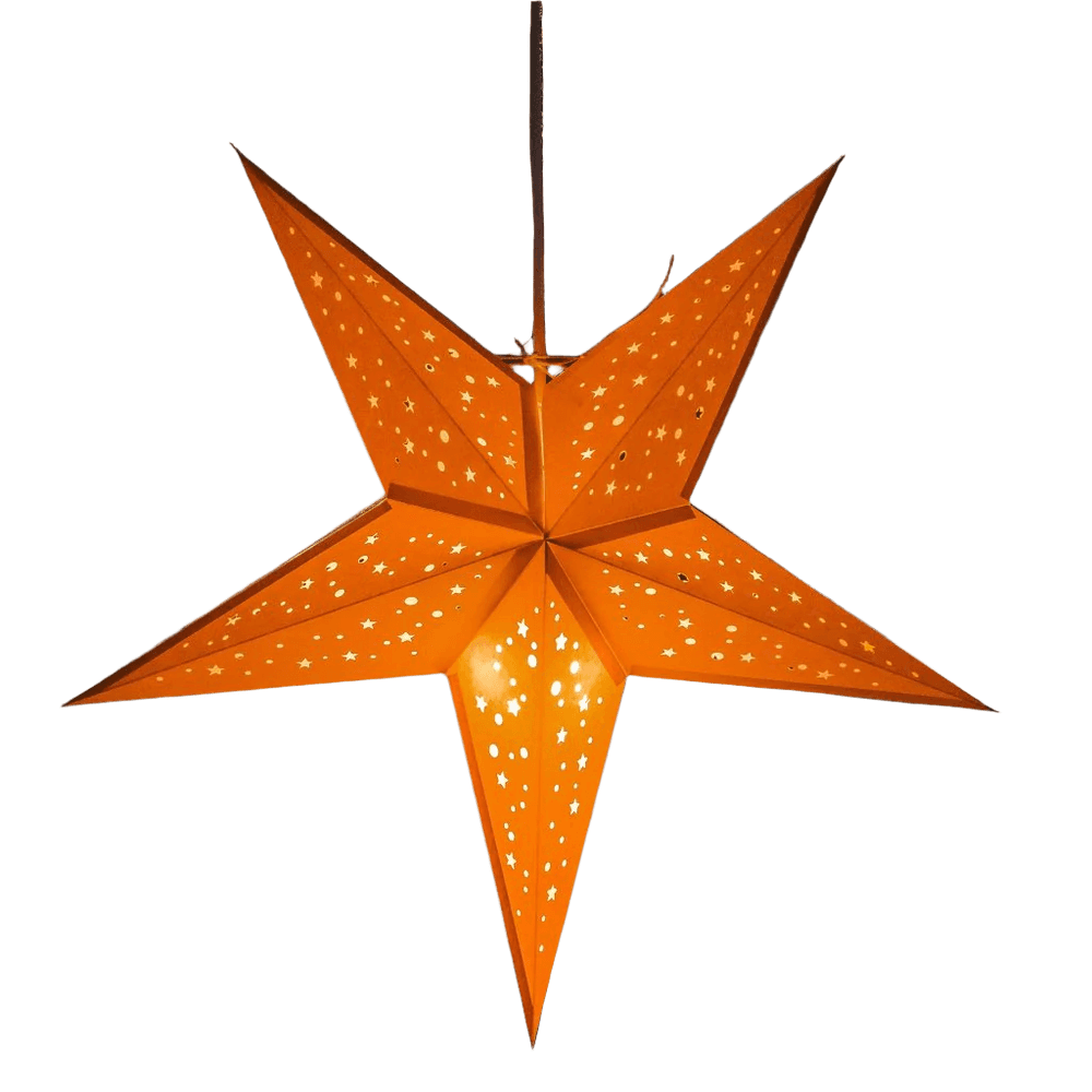 Small Orange Star Lantern by Paper Starlights