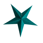 Small Teal Star Lantern handmade paper lantern in star shape by Paper Starlights