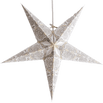 Small White Cream Star Lantern handmade paper lantern in star shape by Paper Starlights