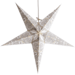Small White Cream Star Lantern handmade paper lantern in star shape by Paper Starlights