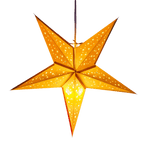 Small Yellow Star Lantern handmade paper lantern in star shape by Paper Starlights