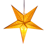 Small Yellow Star Lantern handmade paper lantern in star shape by Paper Starlights