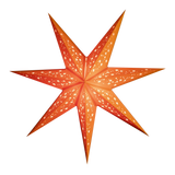 Orange 7 tipped star lamp shade