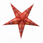 Handcrafted red paper star lantern