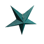 Small Teal Star Lantern handmade paper lantern in star shape by Paper Starlights
