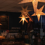 how to install a paper star lantern