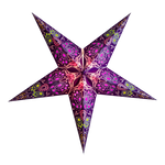 pattern purple paper star lantern