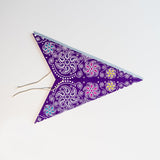 folded purple christmas lights