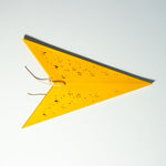 yellow paper star lantern folded