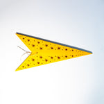 folded yellow paper star lantern