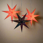 Halloween decorations and lighting - pumpkin orange star lanterns and lights