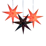 Halloween decorations and lighting - pumpkin orange star lanterns and lights