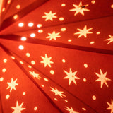 Halloween light - pumpkin orange paper star lantern