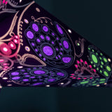 close up of purple and multi tissue star