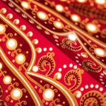 red patterned star lantern