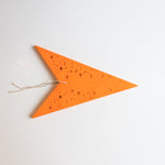 Halloween light - pumpkin orange paper star lantern