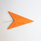 Halloween light - pumpkin orange paper star lantern