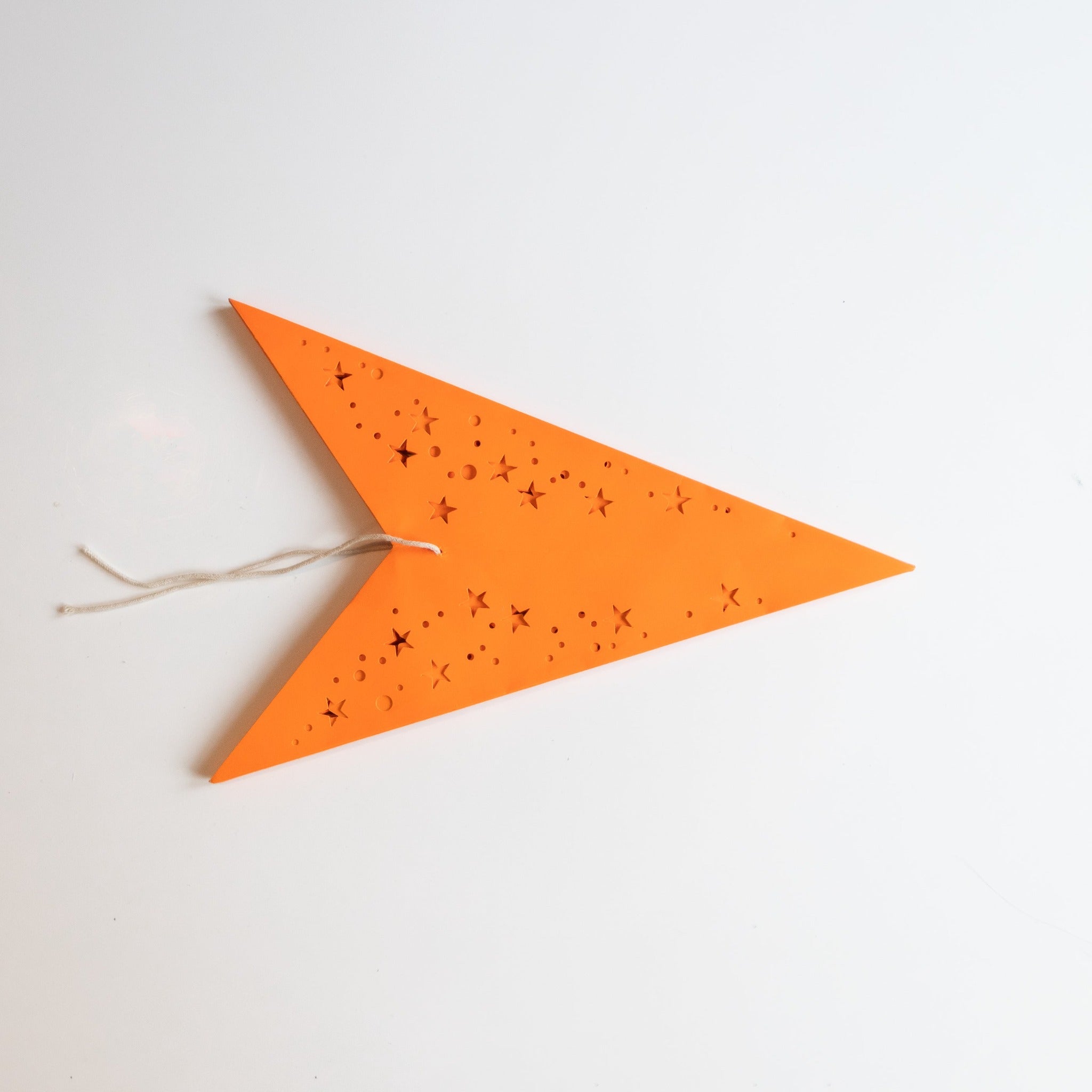 Halloween light - pumpkin orange paper star lantern