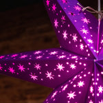 purple paper star lantern