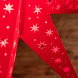 red paper star lantern- large Christmas star decoration