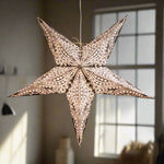 black and white patterned star lantern