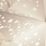 close up of 3d star lantern