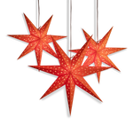 2 orange stars with 1 large orange star